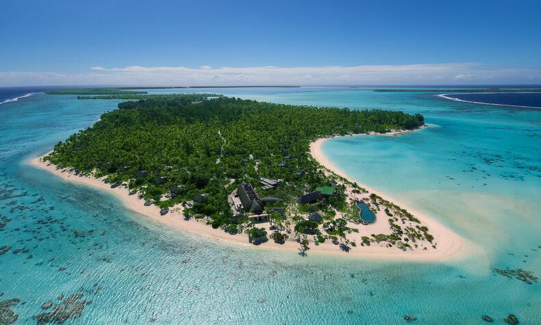 viaggio di lusso su un'isola privata polinesia the brando