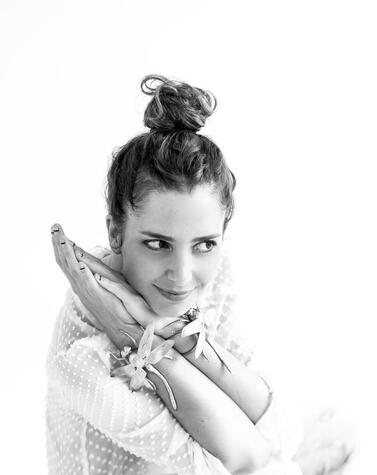 suma cruz nel suo laboratorio a Madrid