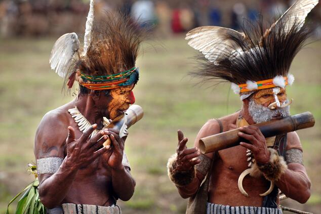 viaggio a distanza in papua nuova guinea.