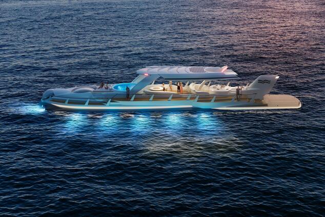 L'idea di uno yacht sommergibile potrebbe creare un nuovo modo di viaggiare nei grandi parchi nazionali marini. Immagini: U-Boat Worx