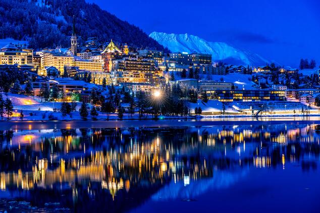 St. Moritz, di notte