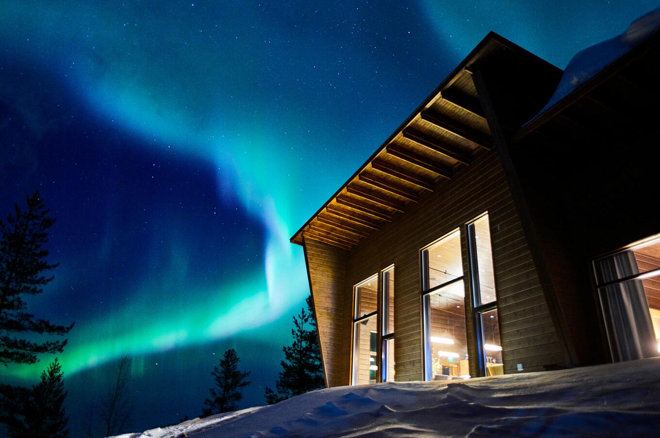 viaggio di lusso per l'aurora boreale lapland Octola