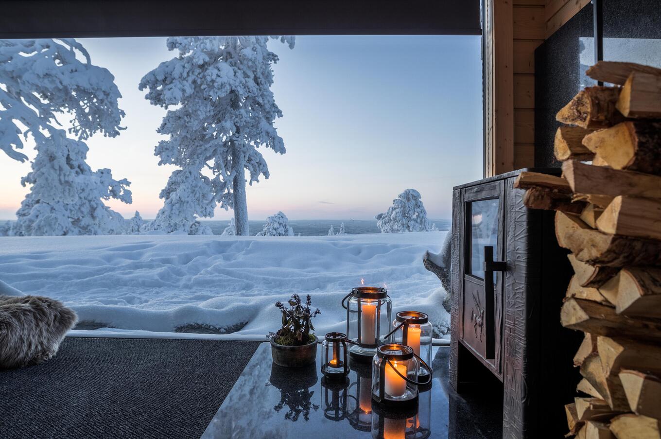 viaggio di lusso per l'aurora boreale lapland Octola