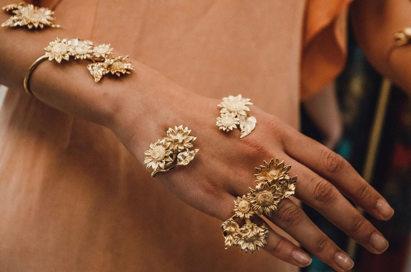 Suma Cruz sunflower jewelry