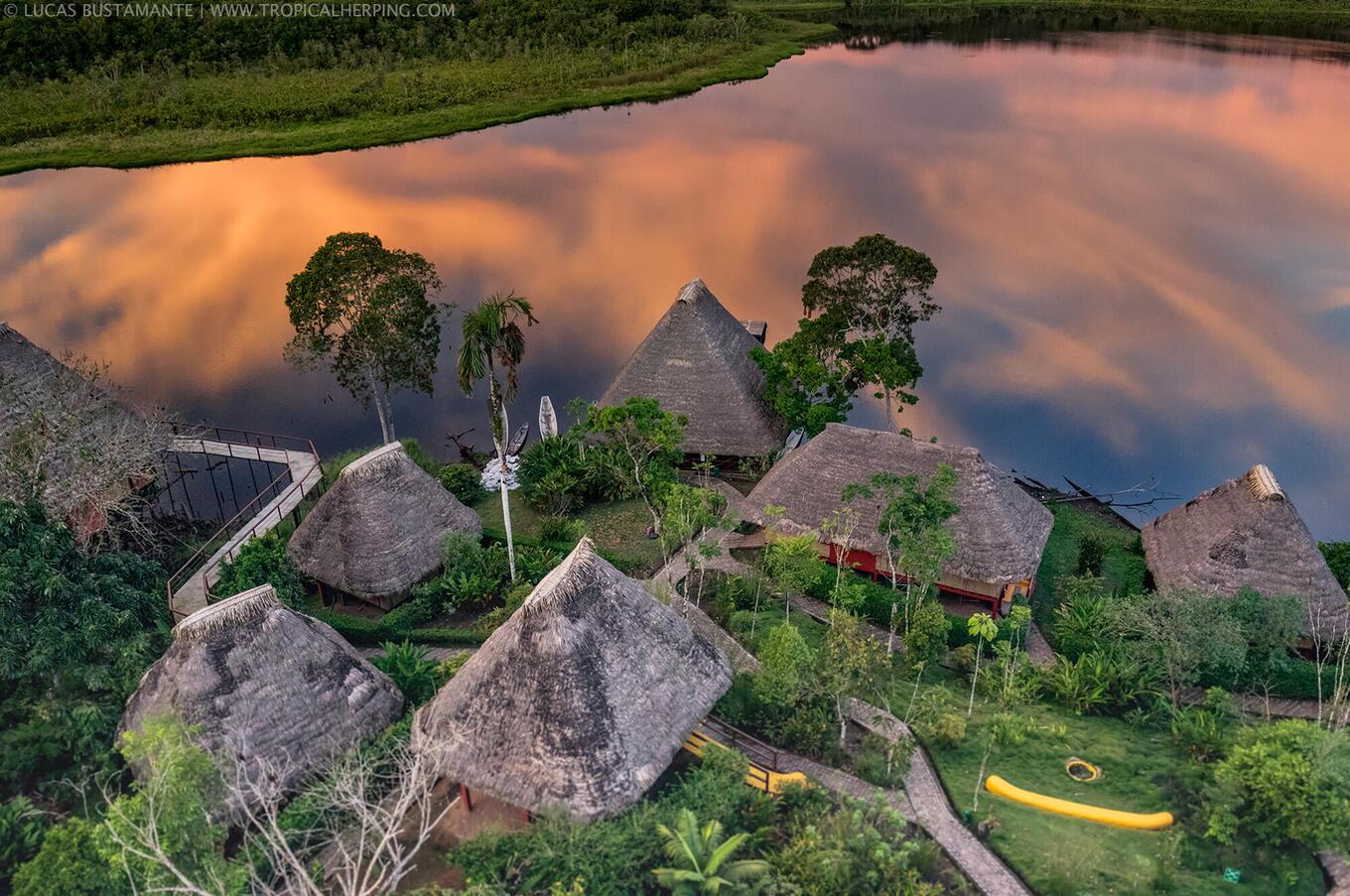 Vista aerea del Napo Wildlife Center