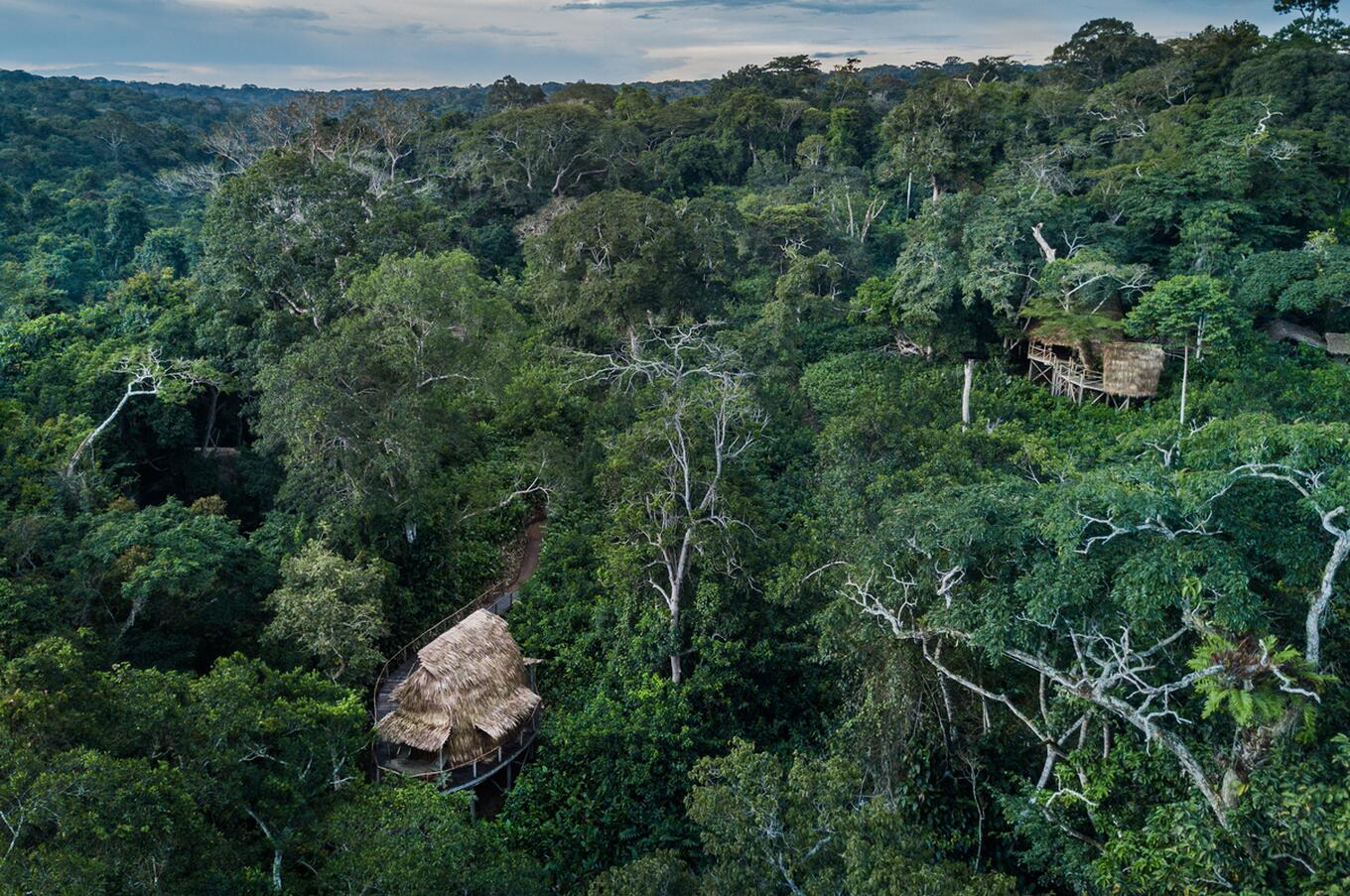 Vista del campo di Ngaga