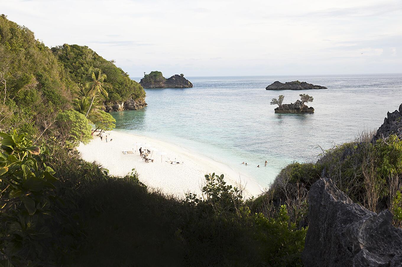 Scenic limestone islands of Raja Ampat, Indonesia.