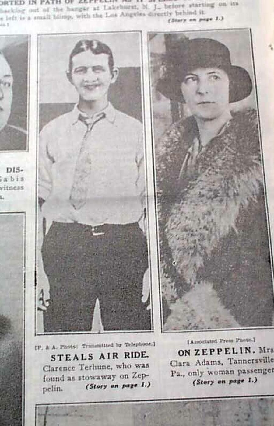 Foto del giornale Clarence Terhune clandestino